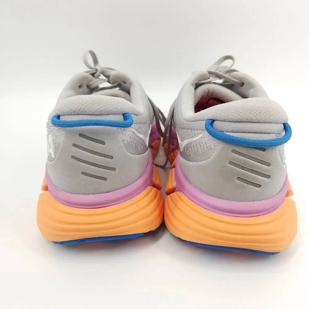 Hoka One One Gaviota 4 Shoes Womens Size 10.5 Gray Pink Athletic Running